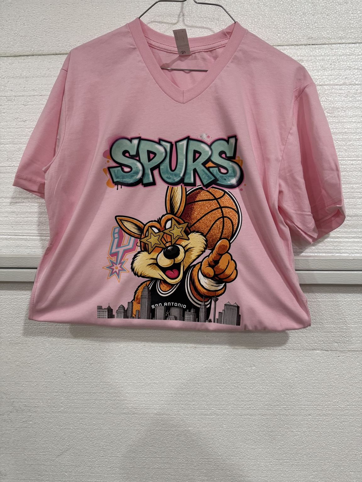 Pink Spurs custom shirt
