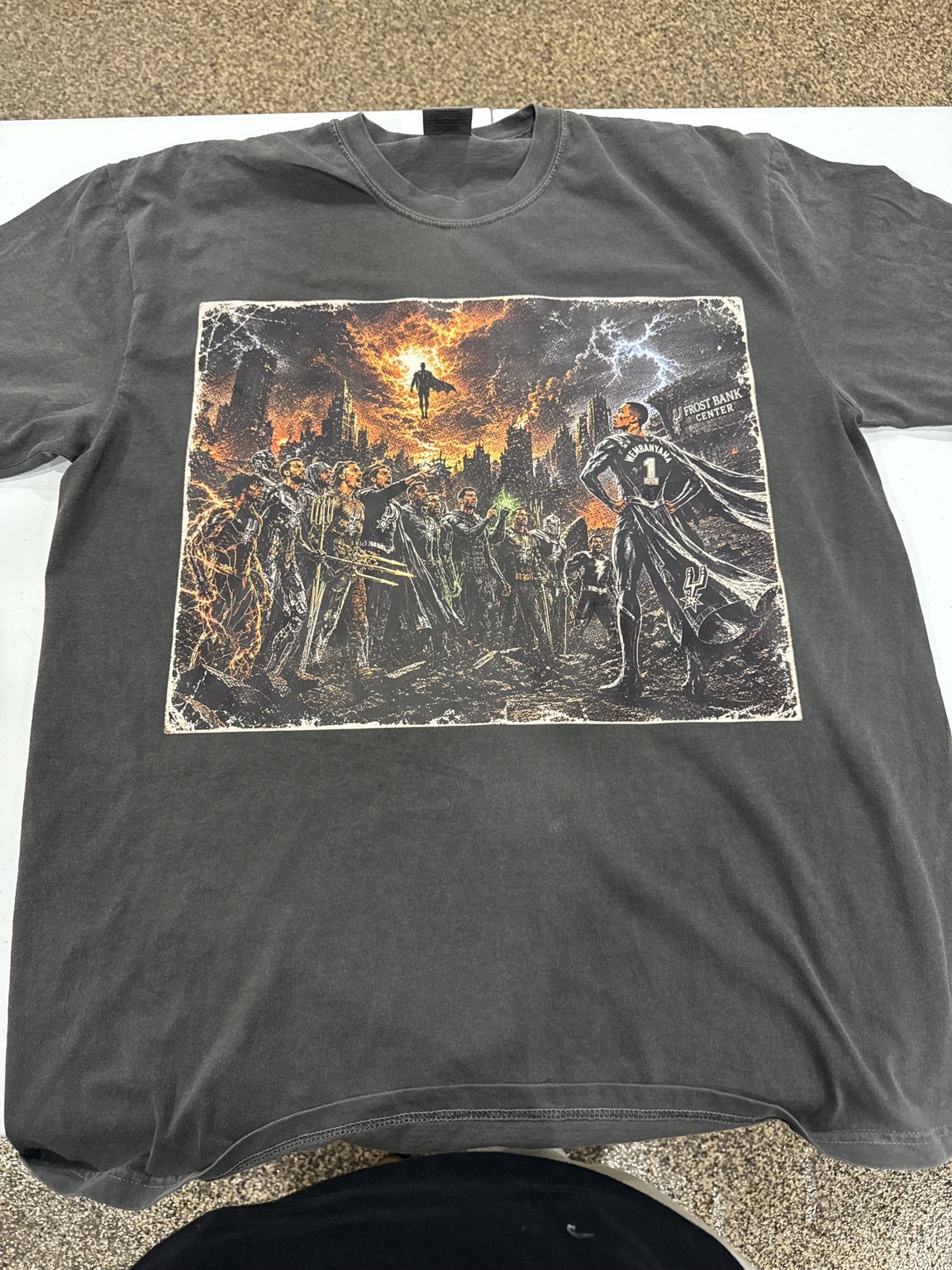 Superhero Spurs custom shirt